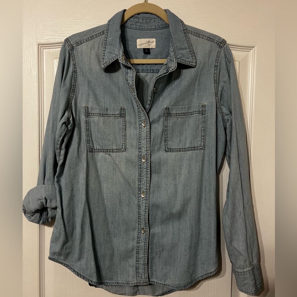Universal Thread denim button down shirt - NWOT - image 1